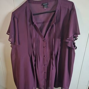 Torrid Deep Purple Women's Blouse